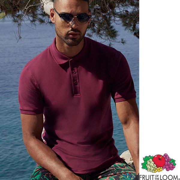 Premium Poloshirt - Fruit of the Loom - F511N-burgundy