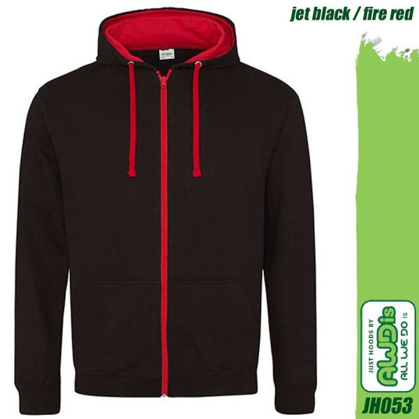 Varsity Zoodie, mit Reissverschluss, Just Hoods, JH053