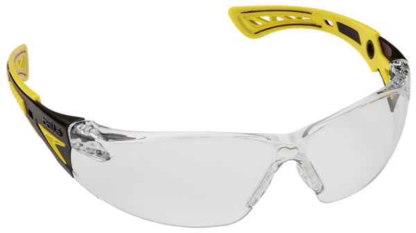 RUSH, Leichte Schutzbrillen BOLLÉ, 2-farbige Bügel, gelb,