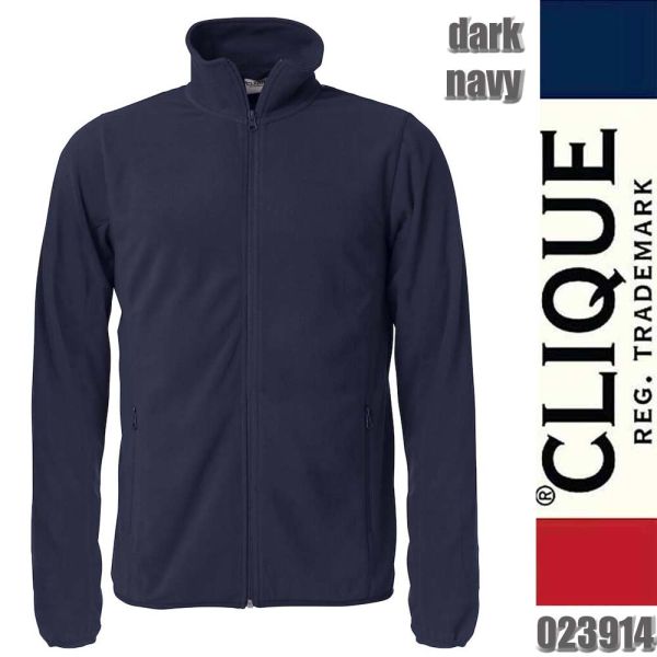 Basic Micro Fleece Jacket, Clique - 023914, dark navy