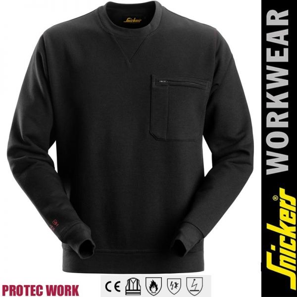 ProtecWork - Flammfestes Sweat-shirt von SNICKERS Workwear - 2861-black