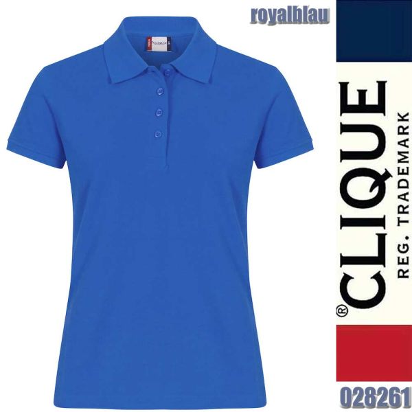 Heavy Premium Polo Ladies, Clique - 028261, royalblau