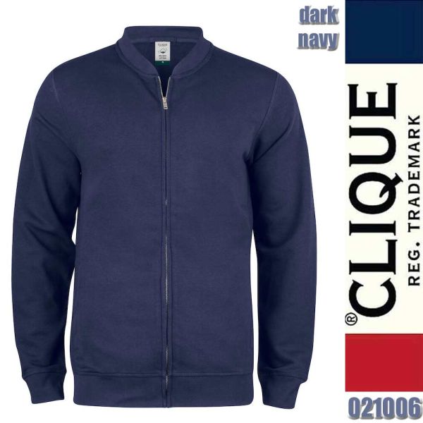 Premium OC Cardigan Sweatjacke, Clique - 021006, dark navy