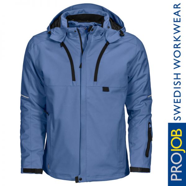 3-Lagige Softshell Jacke, gefüttert, Pro Job - 3407-hellblau