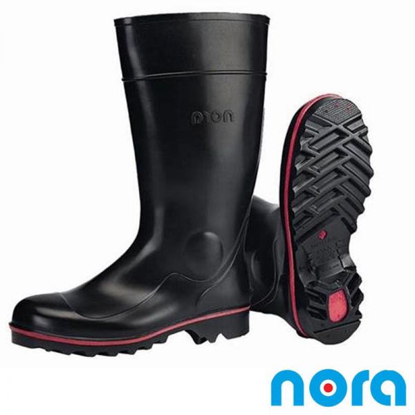 NORA Mega JAN - Sicherheits Gummistiefel S4 - schwarz