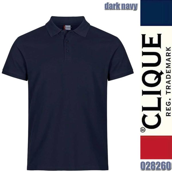 Heavy Premium Polo, Clique - 028260, dark navy