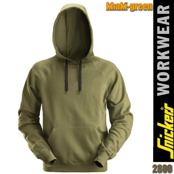 Klassischer Hoodie, Snickers - 2800, khaki green