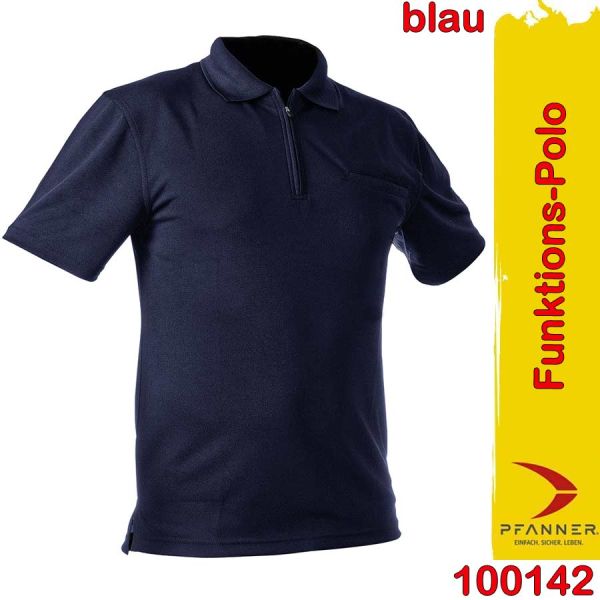 Funktions-Polo-Shirt, 37.5 Cocona Technologie, Pfanner, 100142, blau