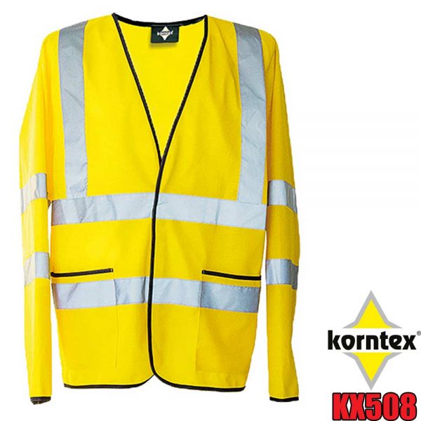 Light Weight Hi-Vis Jacket Andorra, Korntex, KX508, gelb
