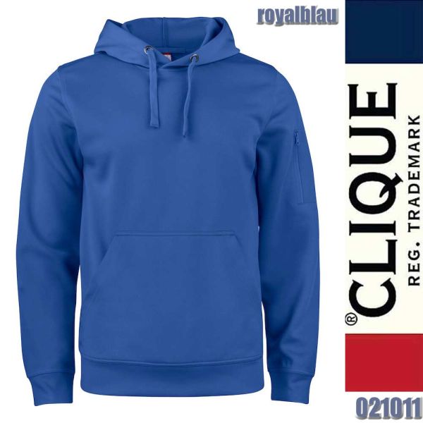 Basic Active Hoody, Kaputzenjacke, Clique - 021011, royalblau