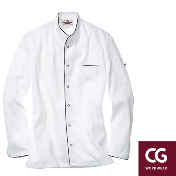 Kochjacke Trapani Man - CG-Workwear - CGW3620-white-black