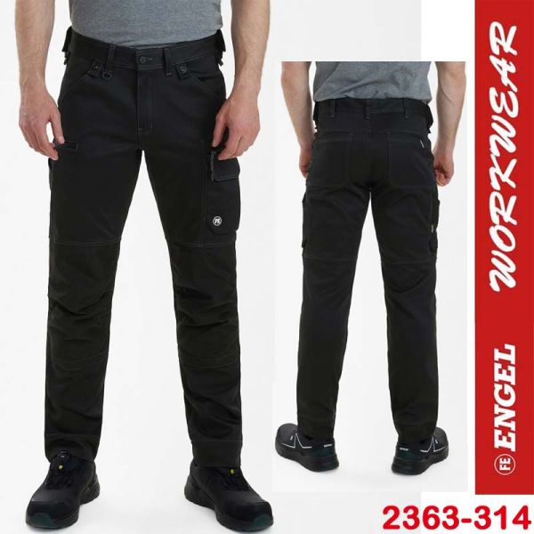 X-Treme Arbeitshose mit Stretch, ENGEL Workwear, 2363-314, schwarz