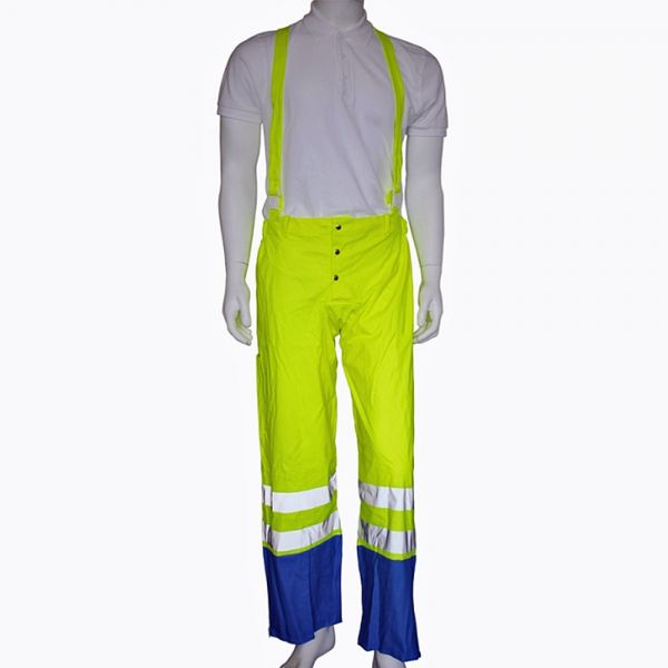 Regenhosen - PU - Hi-Vis - Leuchtgelb/Blau - 18219