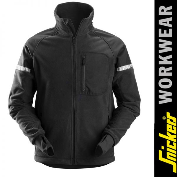 8005 AllroundWork, Winddichte Fleece Arbeitsjacke-SNICKERS Workwear-schwarz