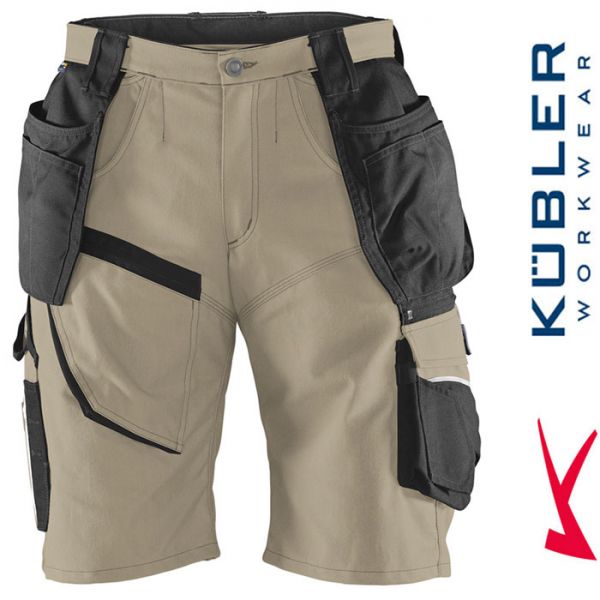 Arbeitsshorts PRACTIQ - mit Holstertaschen-Kübler Workwear - 2451