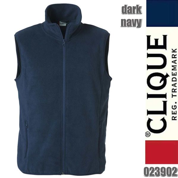 Basic Polar Fleece Vest, Clique - 023902, dark navy