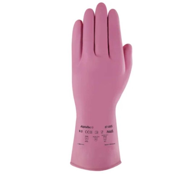 Ansell Latex-Haushalthandschuhe (87-085PP) mit Rollrand, 12006
