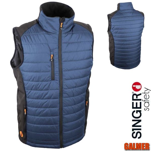 Ripstop, Softshell Weste, GALWAY, marine, SINGER Safety