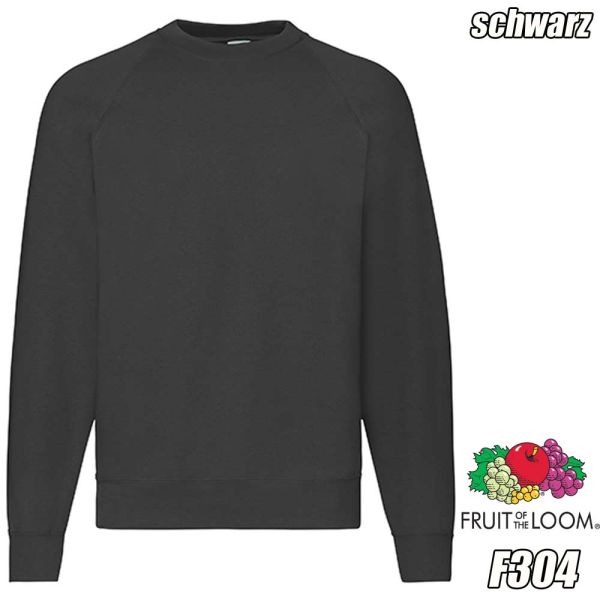 Classic Raglan Sweatshirt, F304, FRUIT OF THE LOOM