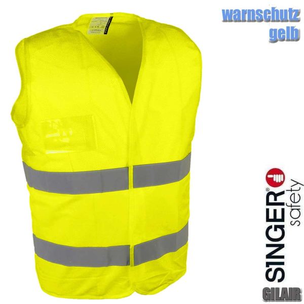 Warnschutzweste, oberer Teil Mesh, gelb, GILAIR, SINGER Safety