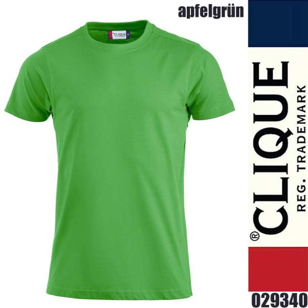 Premium-T, T-Shirt rundhals, Clique - 029340, apfelgruen
