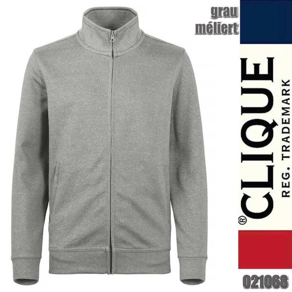 Basic Active Cardigan Junior Sweatjacke, Clique - 021068, grau meliert