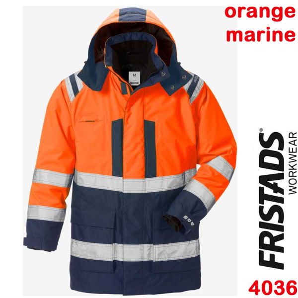 HIGH-VIS Airtech 3in1 Parka Klasse3, 4036, FRISTADS, orange,marine