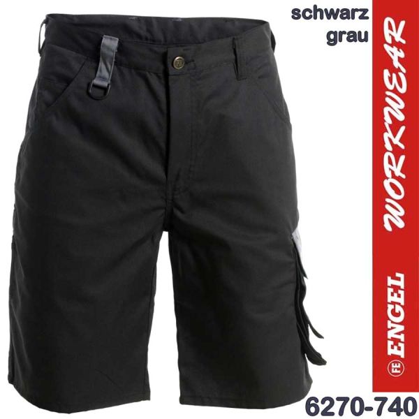 Light Shorts, ENGEL Workwear, 6270-740, schwarz-grau