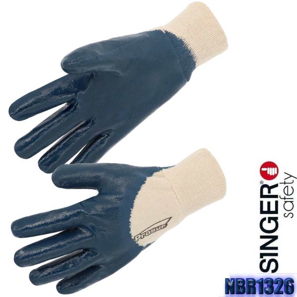 NITRIL/Baumwolle Handschuhe, NBR1326, SINGER Safety