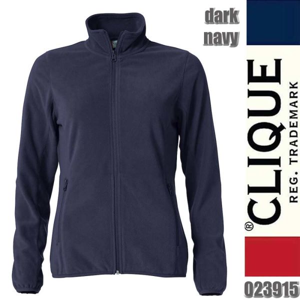 Basic Micro Fleece Jacket Ladies, Clique - 023915, dark navy