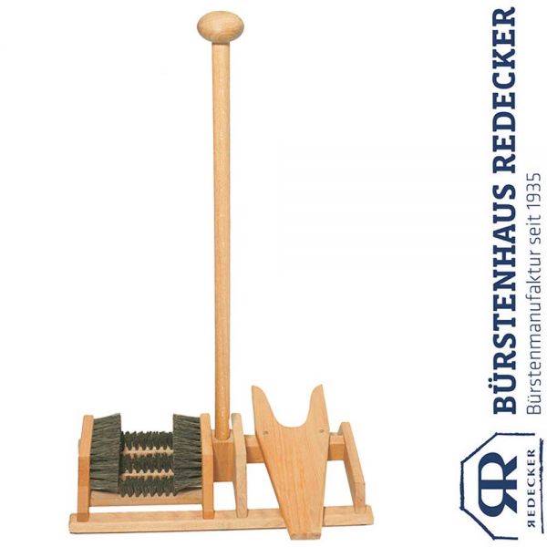 Fussabtreter mit Stiefelknecht Eichenholz/Arenga 55x28x85cm