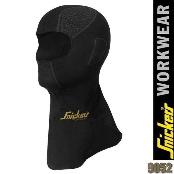 FlexiWork, Nahtlose Balaklava, Sturmhaube, Schwarz/Grau, Snickers - 9052