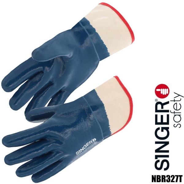 Vollbeschichtete Nitril Handschuhe, NBR327T, SINGER Safety