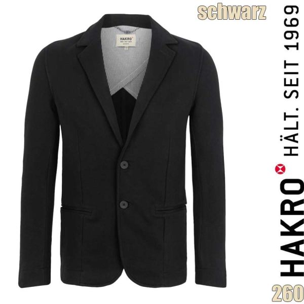 NO. 660 Hakro Sweatblazer Premium, schwarz