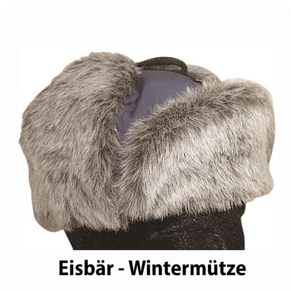 Eisbär Wintermütze, mit Kunstfell, 18430