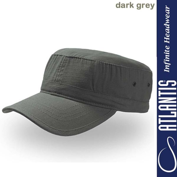 Army Cap, ATLANTIS Headwear,, dark grey