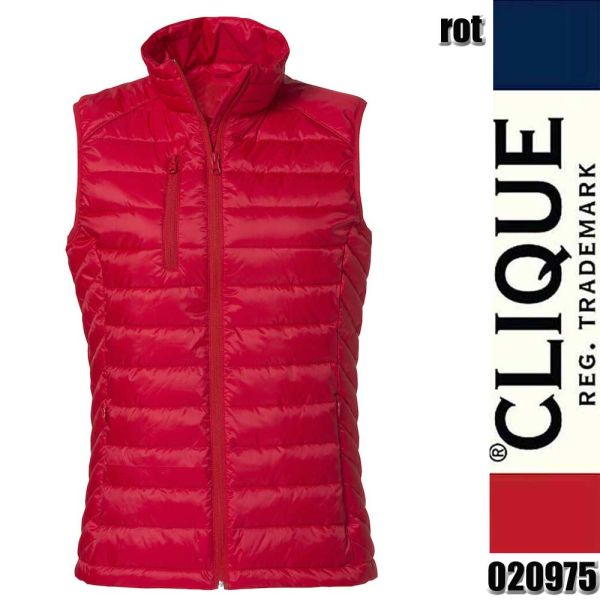 Hudson Vest Ladies, gesteppte Weste mit Stehkragen, Clique - 020975