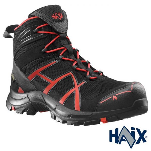 HAIX Black Eagle Safety 40 MID, black/rot, 610018