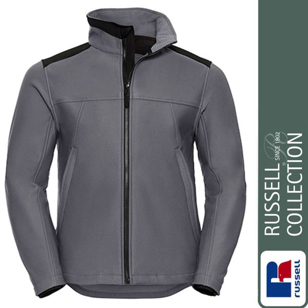 Heavy Duty Workwear Softshell Jacket, Russel - Z018-convoy-grey