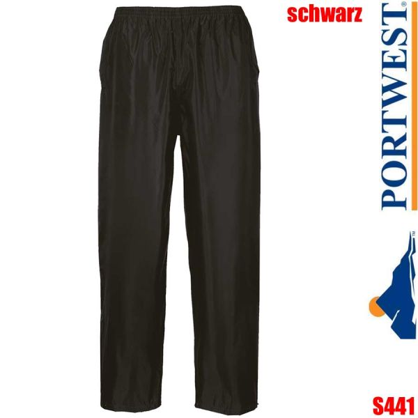 Klassische Regenhose, mit seitlichen Eingriffen, S441, Portwest