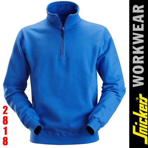Sweatshirt mit Halbreissverschluss-2818-SNICKERS Workwear-true blue