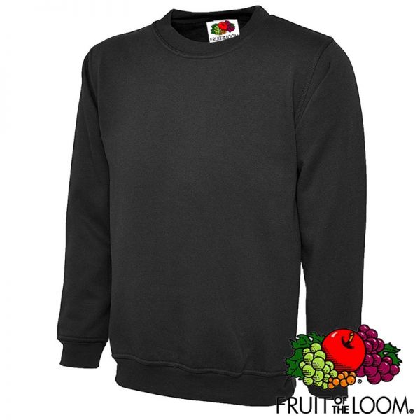 Fruit of the Loom Set-in Sweatshirt, F324_schwarz