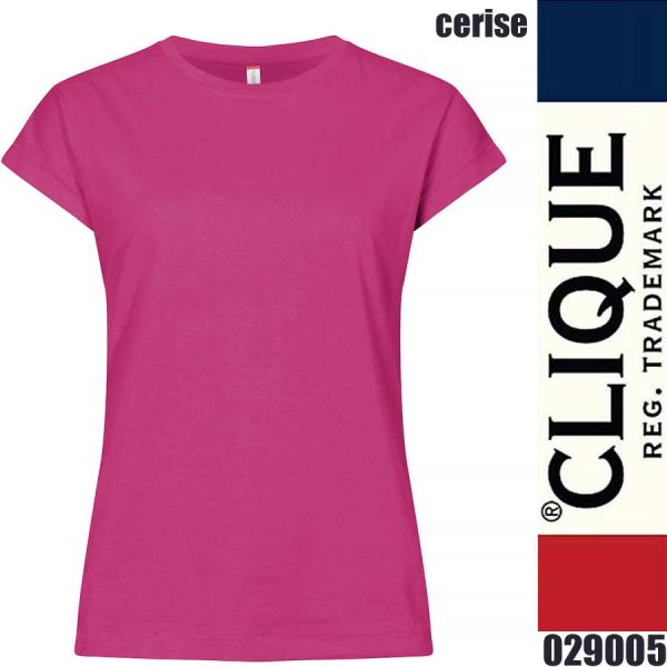 Fashion Top Lady T-Shirt kurze Ärmel, Clique - 029005, cerise