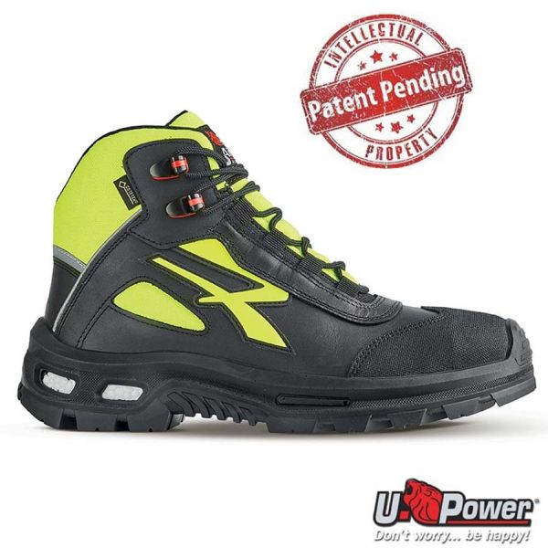 U-Power Red Over - S3 Sicherheitsschuh halbhoch -gelb-schwarz