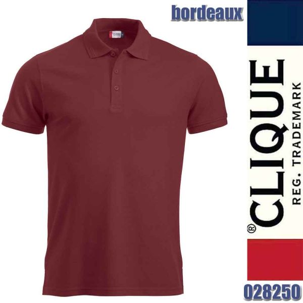 Manhattan Polo Shirt, Clique - 028250, bordeaux