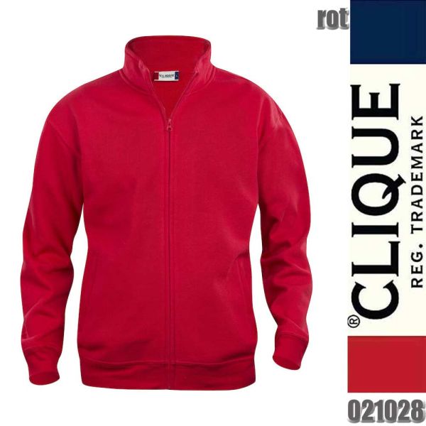 Basic Cardigan Junior Sweatjacke für Kinder, Clique - 021028, rot