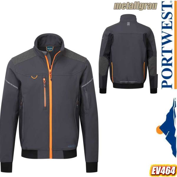 EV464 - EV4 Softshell-Piloten-Jacke (3Lagig), PORTWEST