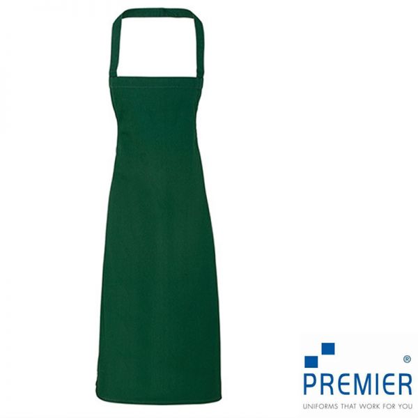 Latzschürze, Twill-Premier Workwear-PW102, Farbe bottle green