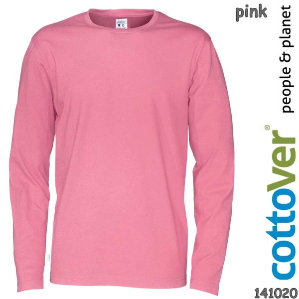 T-Shirt, Langarm, COTTOVER, Baumwolle, 141020, pink