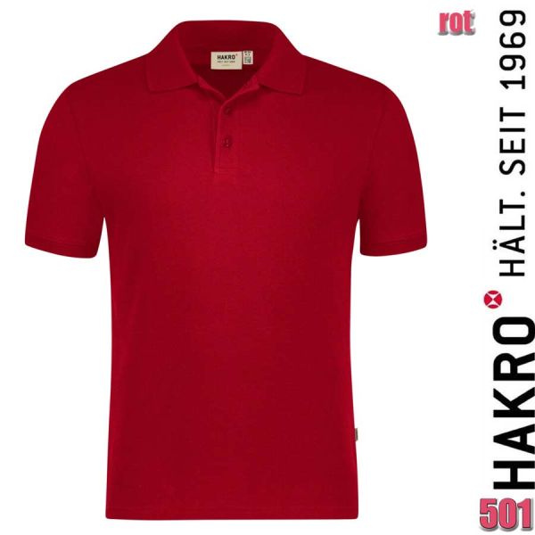 NO. 501 Hakro Poloshirt Bio-Baumwolle GOTS